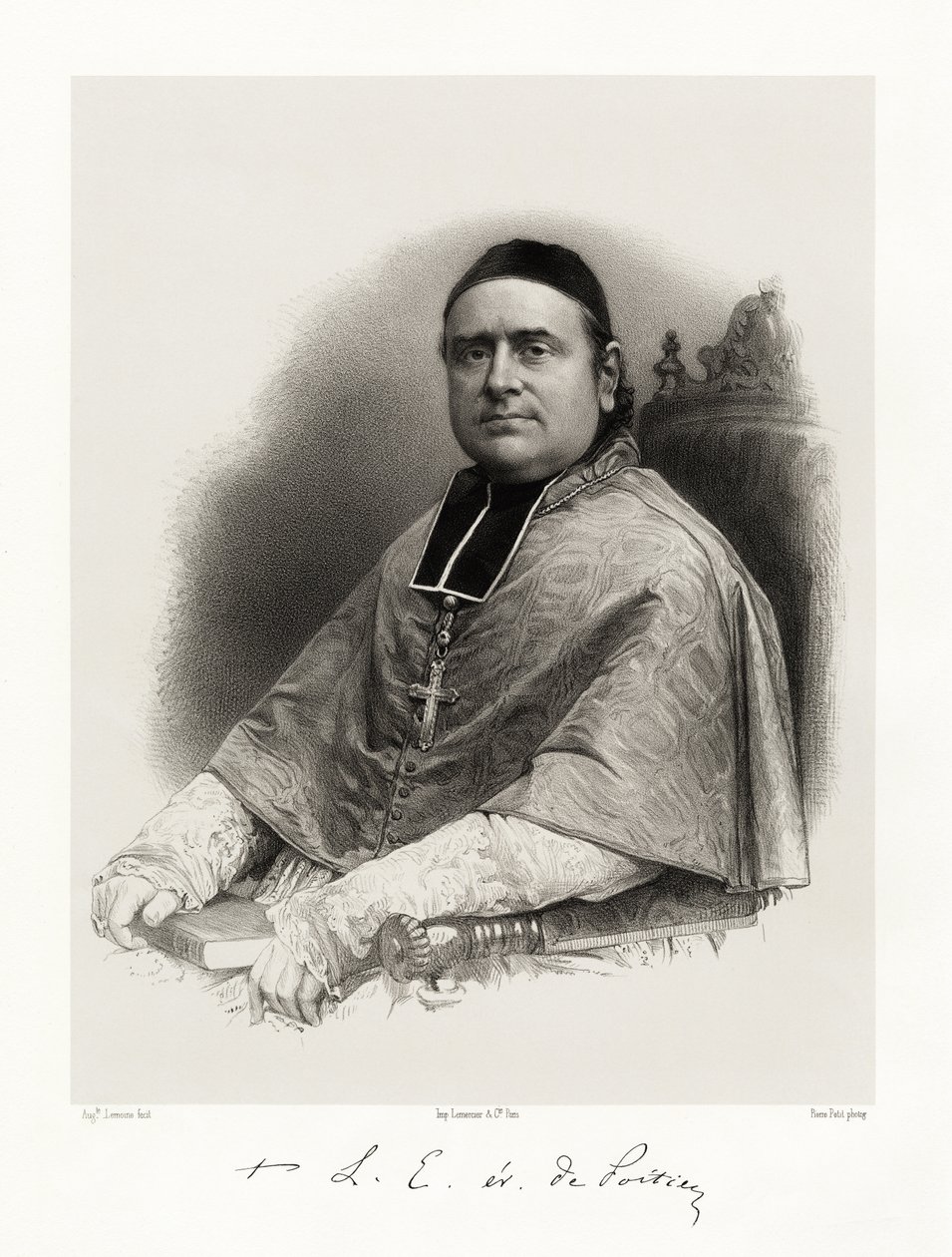Louis Edouard Pie、1865-66 作： オーギュスト・チャールズ・ルモワン