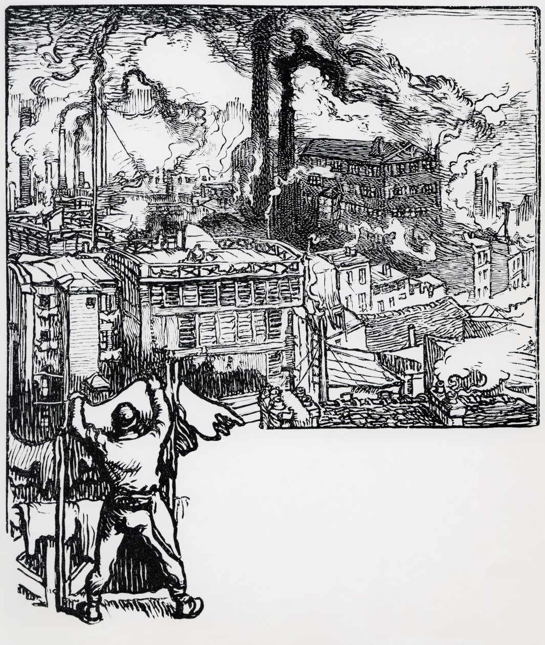ゴブランクォーター、「La Bievre、Les Gobelins、Saint-Severin」JK Huysmans作、パリ、1901年 作： オーギュスト・ルイ・ルペール