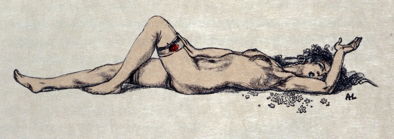 裸の女が横たわる 作： オーギュスト（後）・ルルー