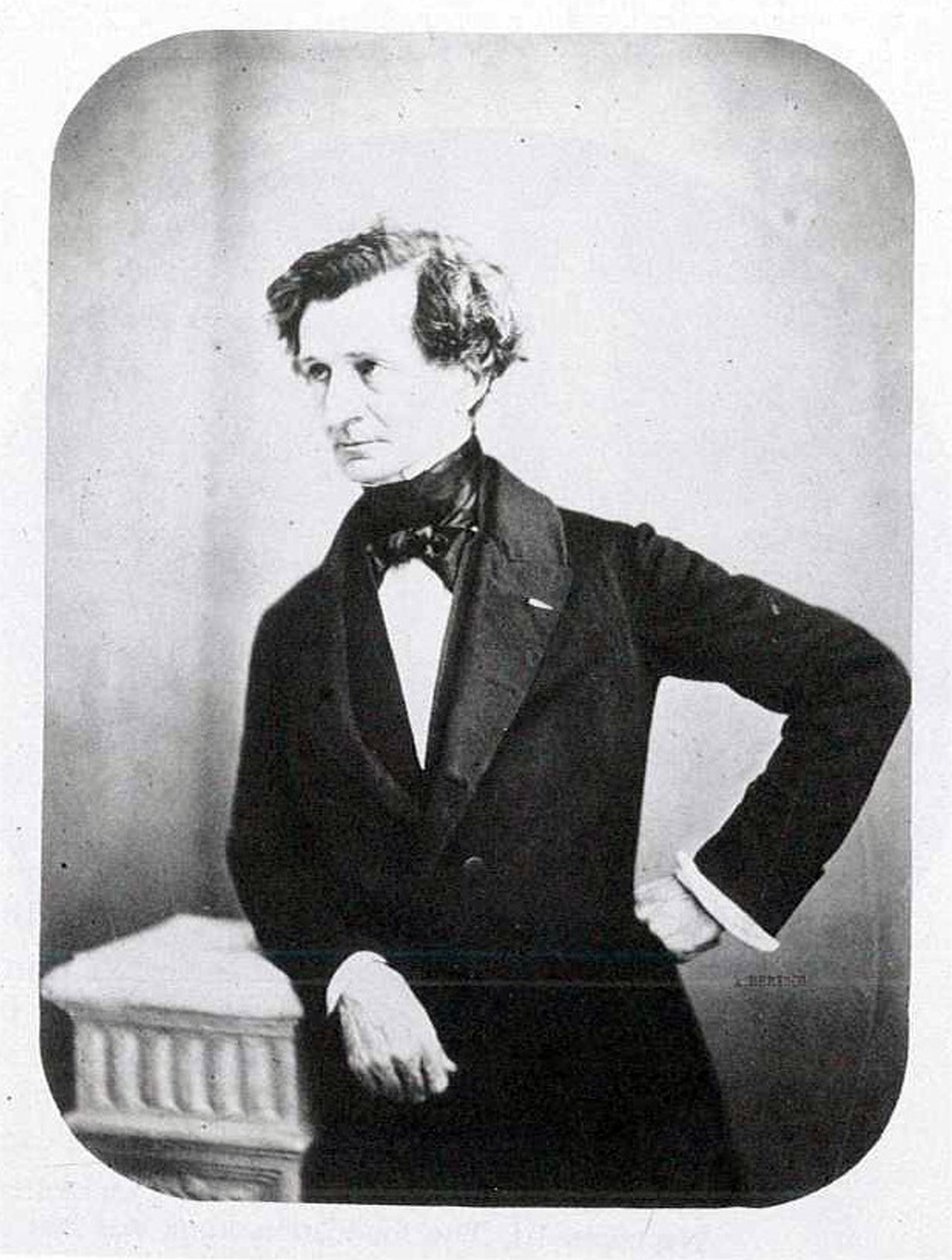 ヘクターベルリオーズの肖像、1850年代頃 作： オーギュスト・アドルフ・ベルチュ