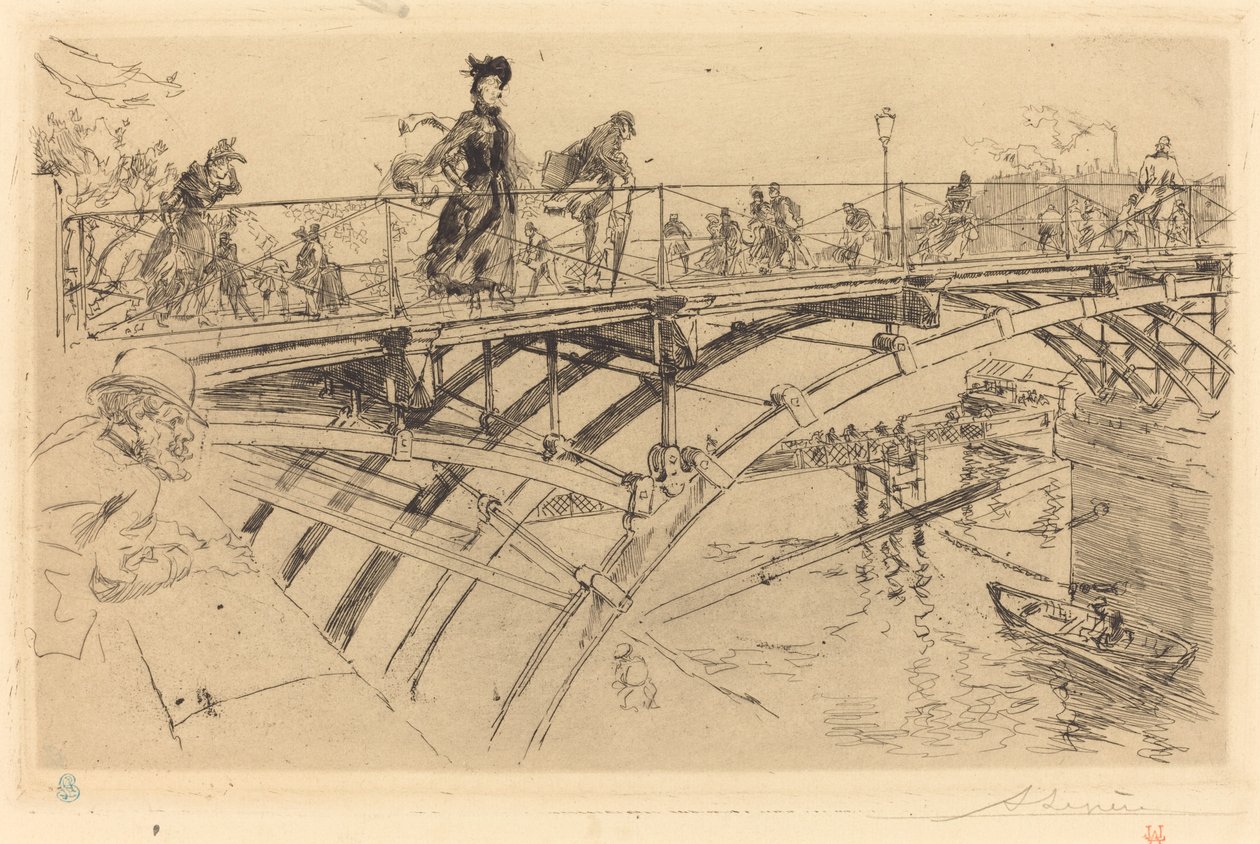 芸術の橋 (Le pont des Arts) 作： オーギュスト・ルペール