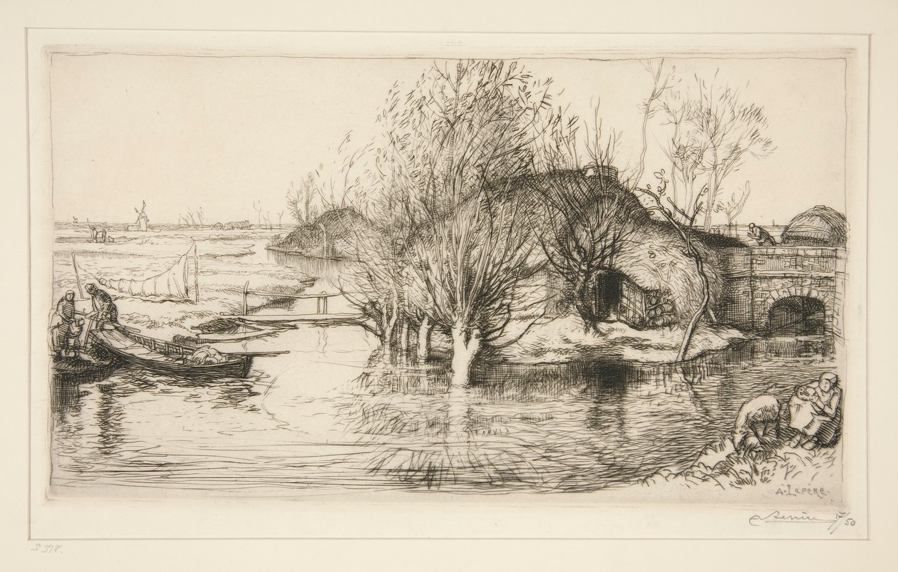 La masure inond?e (Vend?e) (The Flooded Hovel [Vendee]) 作： オーギュスト・ルペール