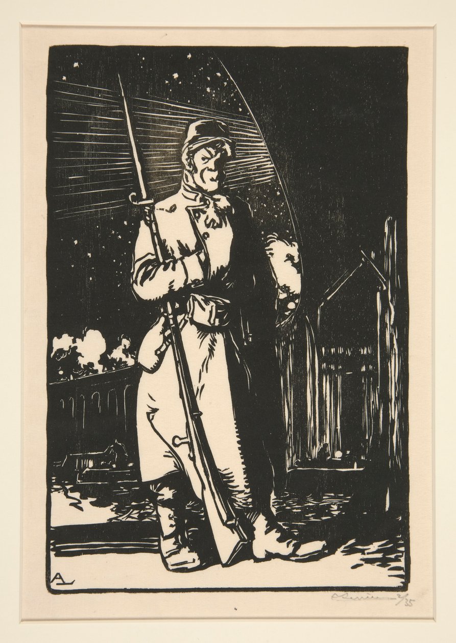 Le G. V. C. (通信チャネルの警備員)、1914 年の戦争、最初のシリーズ、no. 9 作： オーギュスト・ルペール