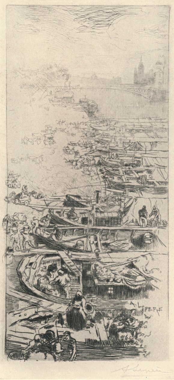 アップルマーケット、1915 作： オーギュスト・ルイ・ルペール