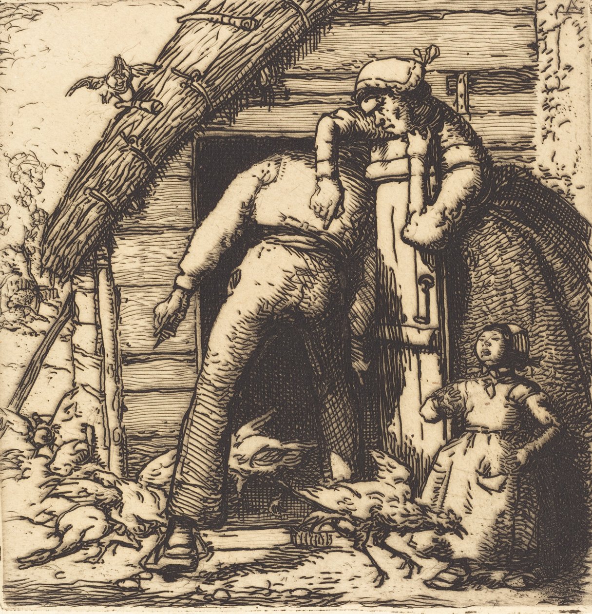 The Poulterer, Vendee The Poultry, Vendee, 1908. 作： オーギュスト・ルペール