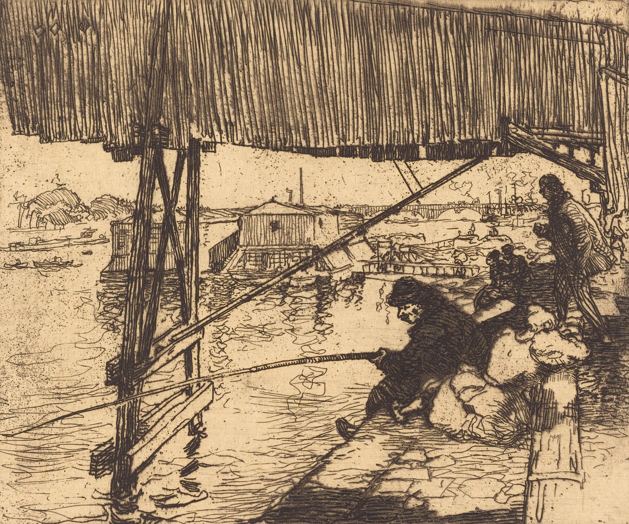 ベルシー橋の下 スー・ル・ポン・ド・ベルシー、1894年。 作： オーギュスト・ルペール