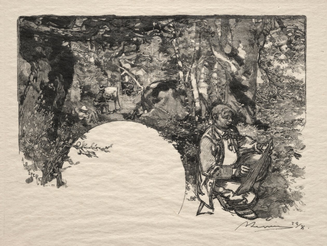 画家、1890。 作： オーギュスト・ルイ・ルペール