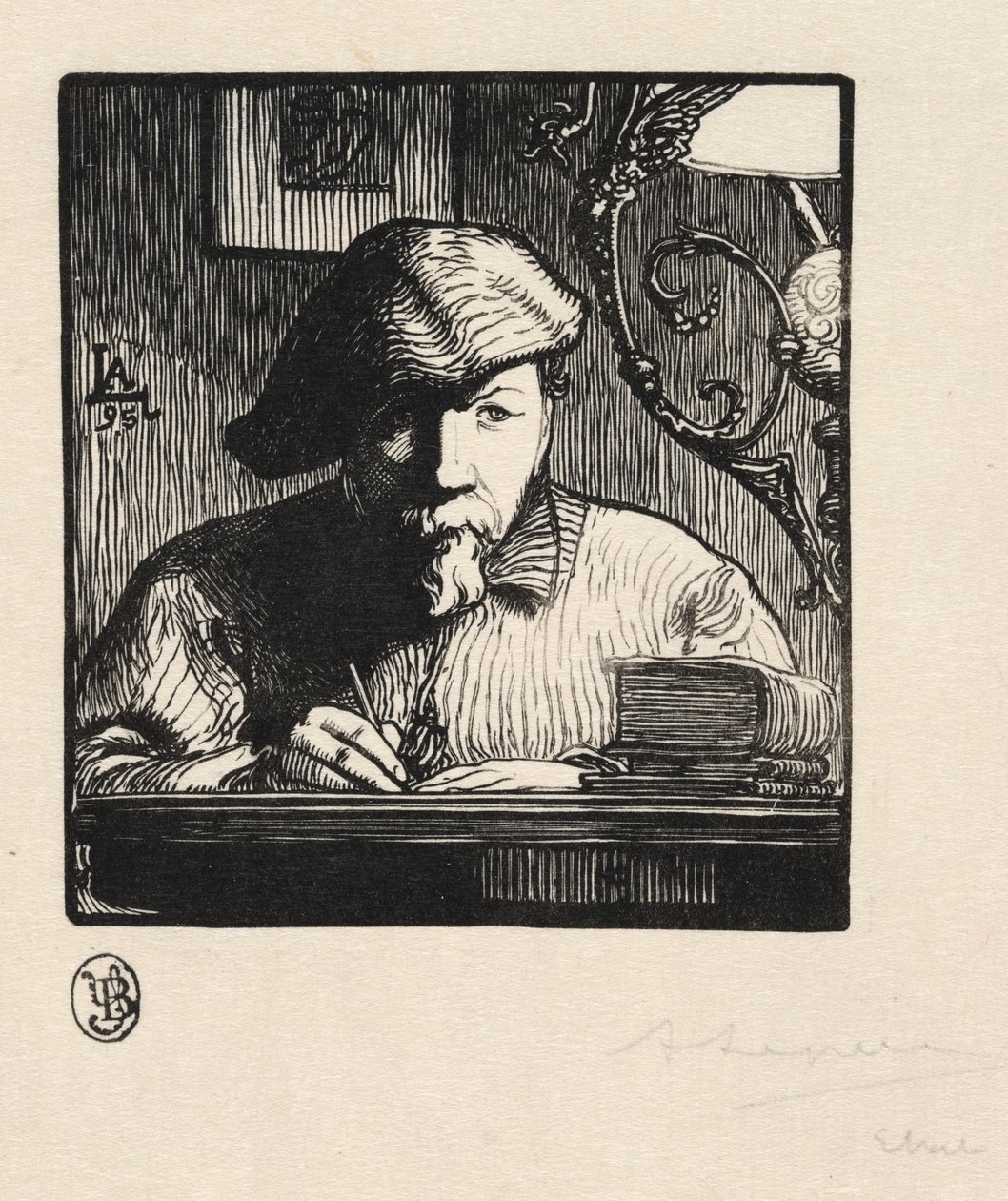 自画像、1895。 作： オーギュスト・ルイ・ルペール