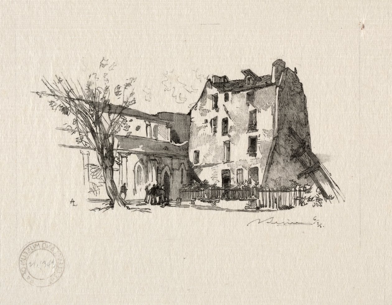 St. Julien le Pauvre：The Presbytery。 作： オーギュスト・ルイ・ルペール