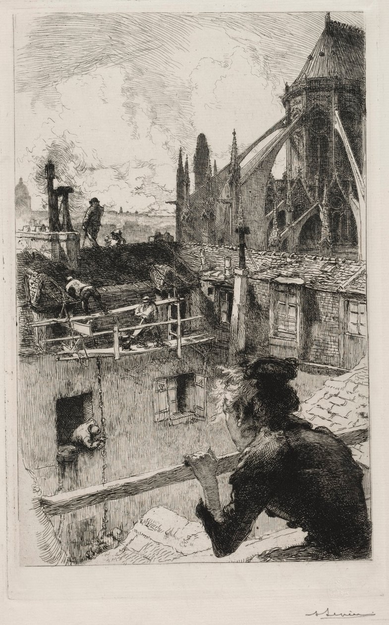 ノートルダム近くの屋根、1893年。 作： オーギュスト・ルイ・ルペール