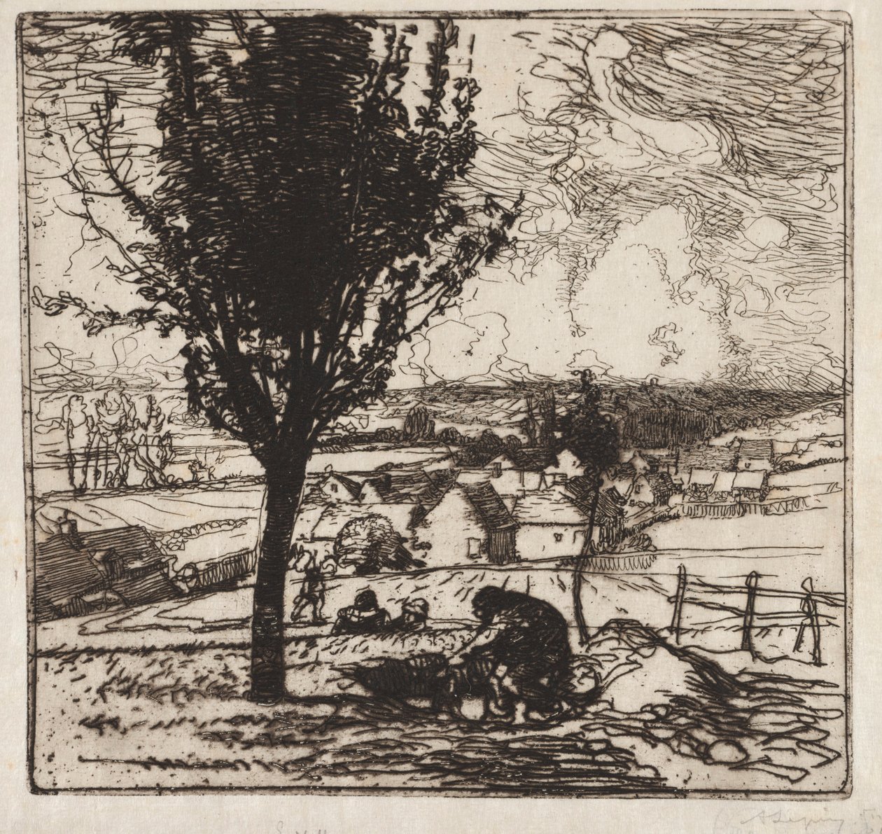 Veu de Jouy-le-Moutier、1893年。 作： オーギュスト・ルイ・ルペール