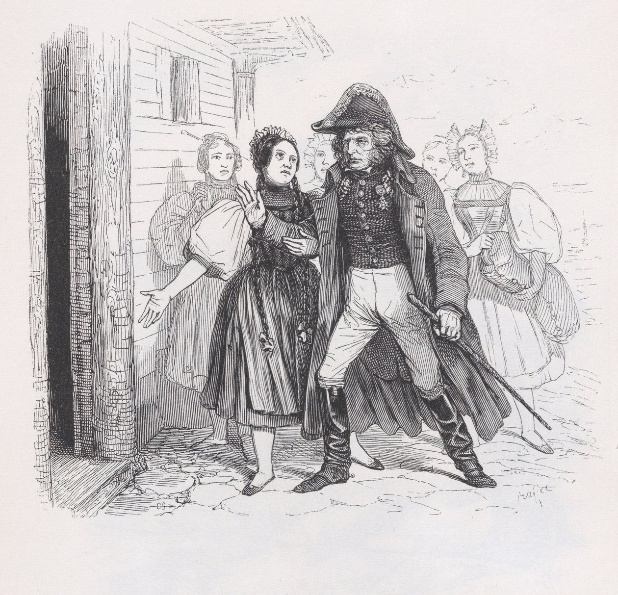 ベランジェ全集からの亡命者、1836年。 作： オーギュスト・ラフェット
