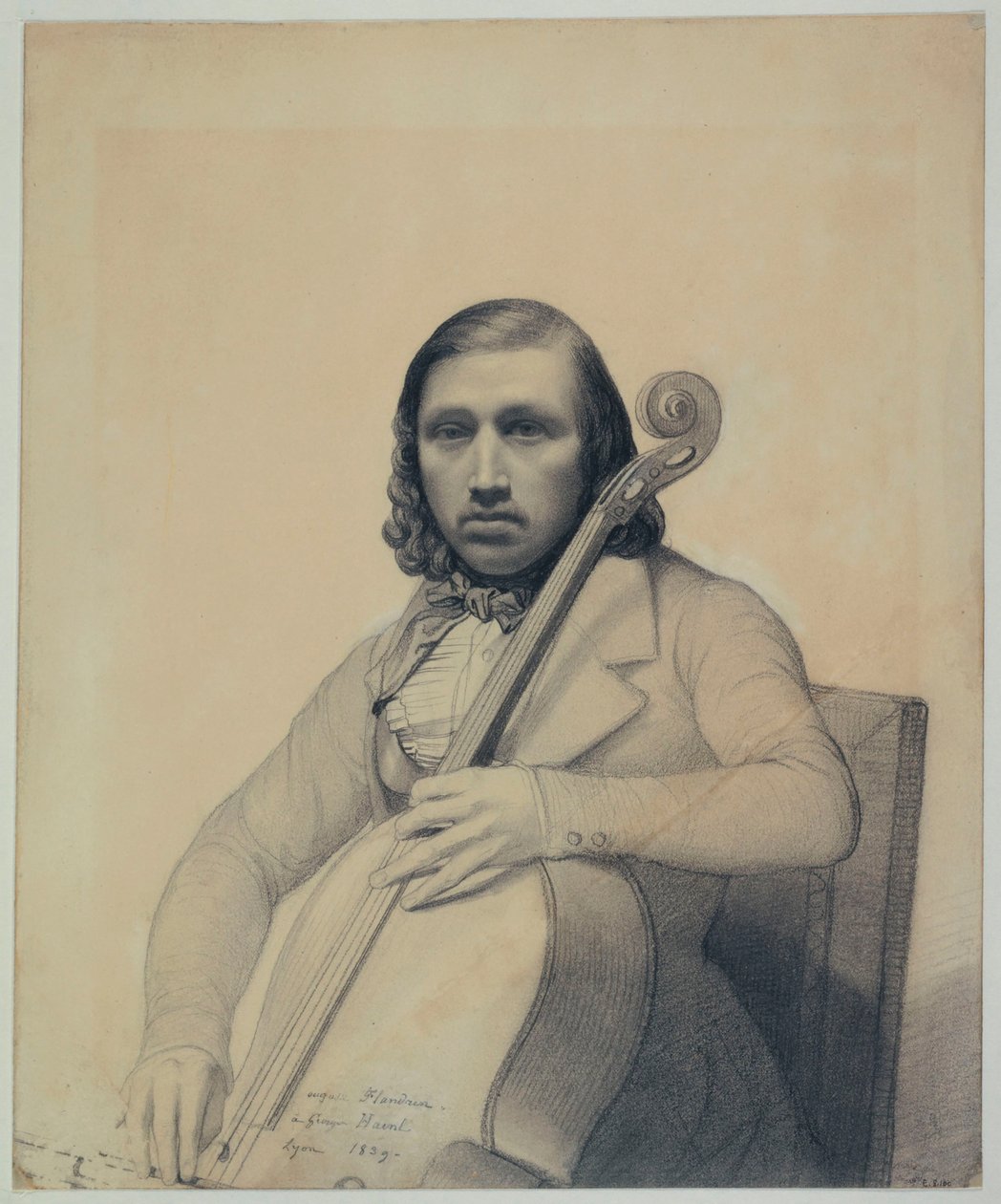 Francois George-Hainl 1807-1873、1839年の肖像。 作： オーギュスト・フランドリン