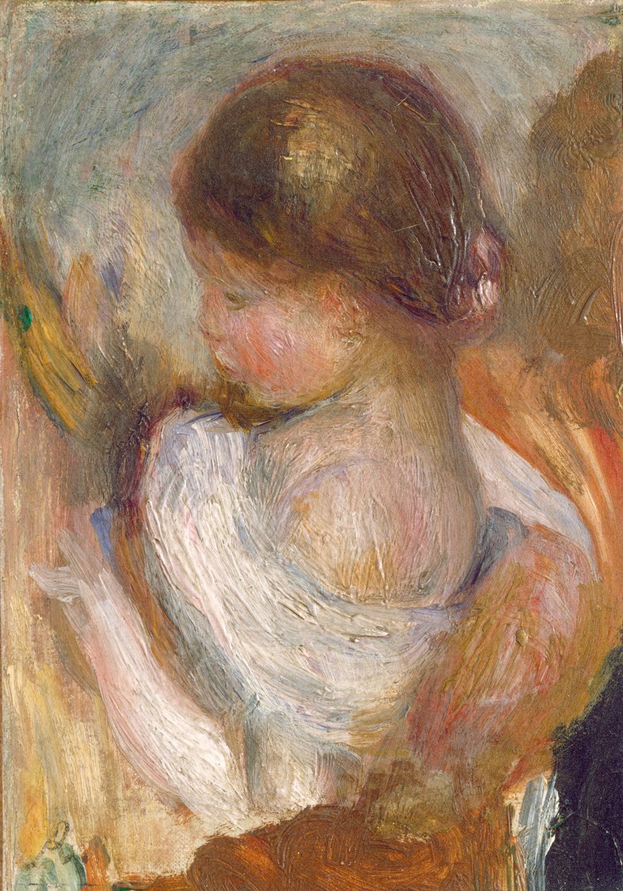 若い女の子の読書 作： オーギュストルノワール