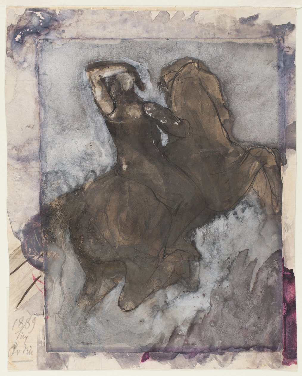 騎手（レクト）、馬と騎手（裏面）