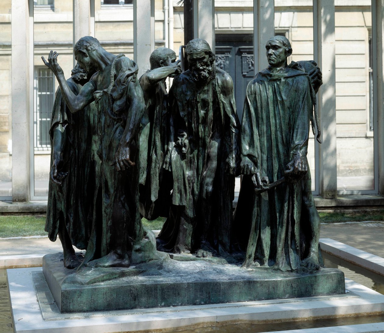 Le monument des bourgeois de Calais ブロンズ彫刻 Auguste Rodin (1840-1917) 作： オーギュスト・ロディン