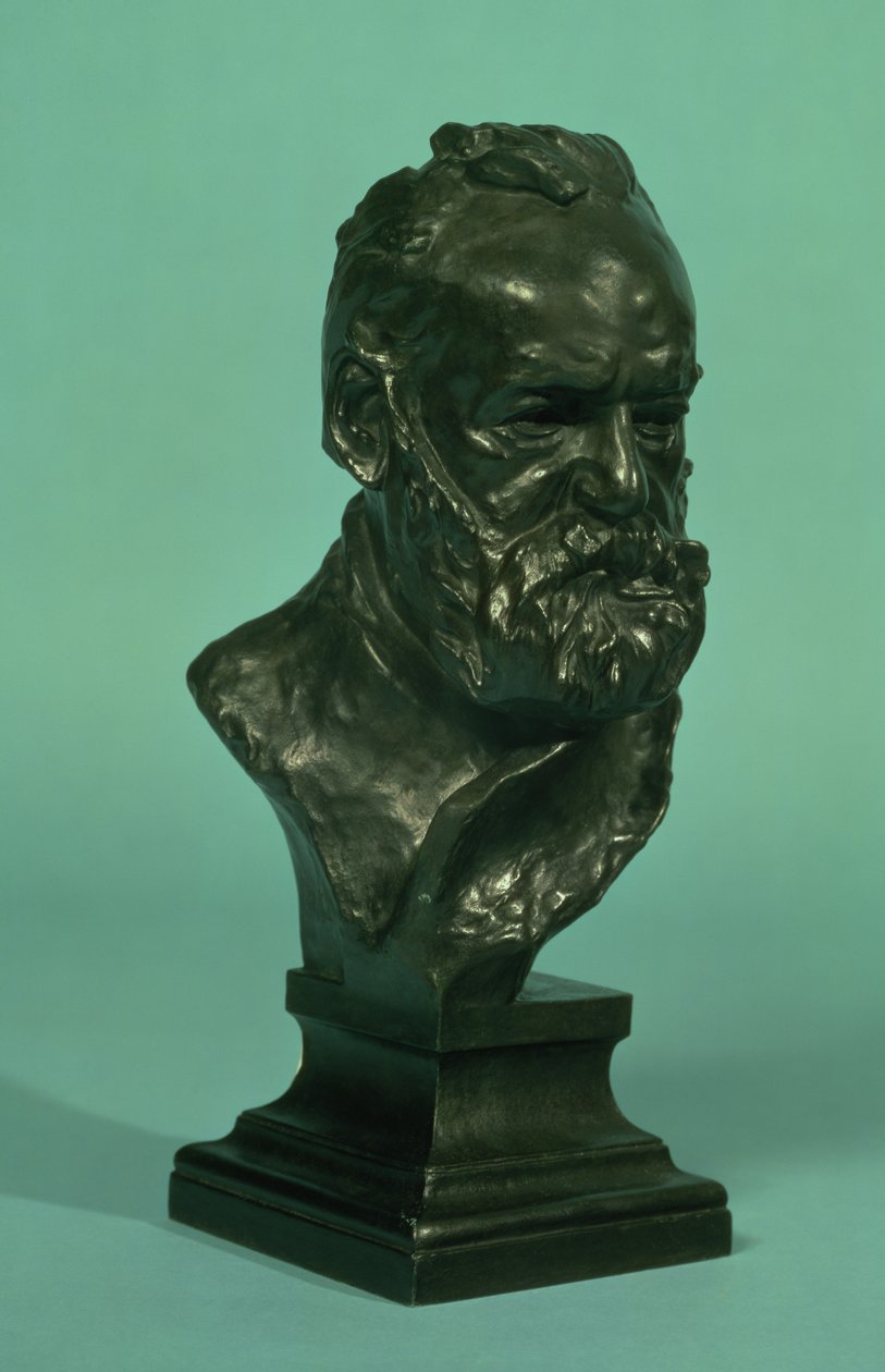ヴィクトルユーゴーの肖像画の頭（1802-85）（ブロンズ） 作： オーギュスト・ロディン
