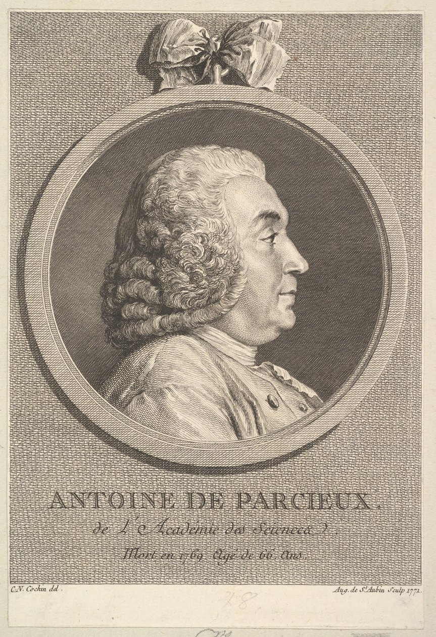 アントワーヌドパルシューの肖像、1771年。 作： オーギュスタン・ド・サン・トーバン