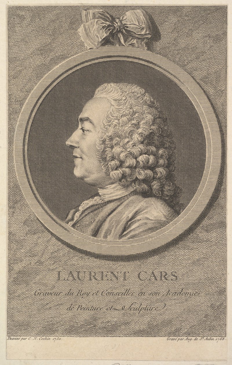 Laurent Carsの肖像、1768年。 作： オーギュスタン・ド・サン・トーバン