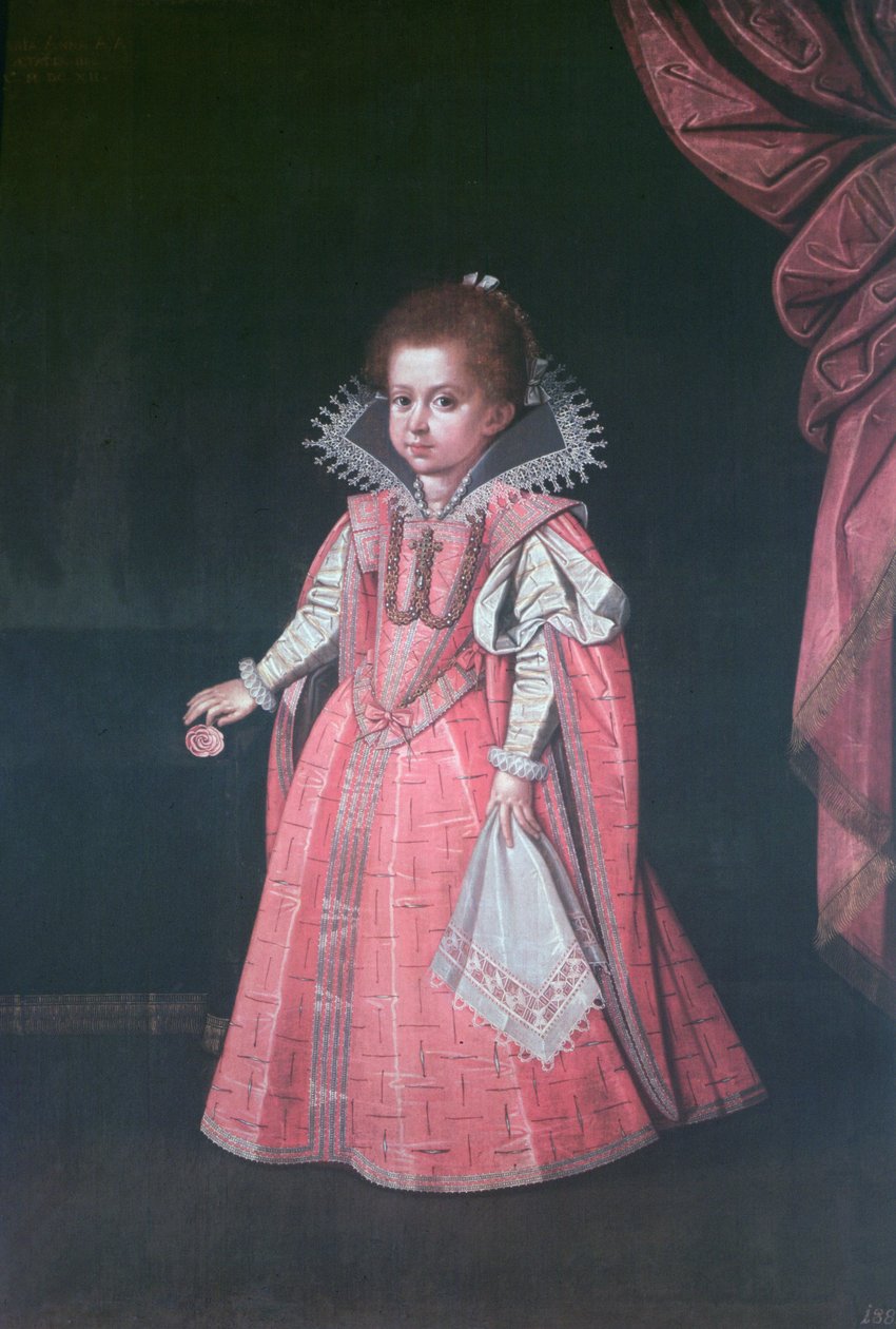 聖ローマ皇帝フェルディナンド2世（1578〜1637年）の娘、マリアアンナ大公（1610〜65歳） 作： オーストリア学派