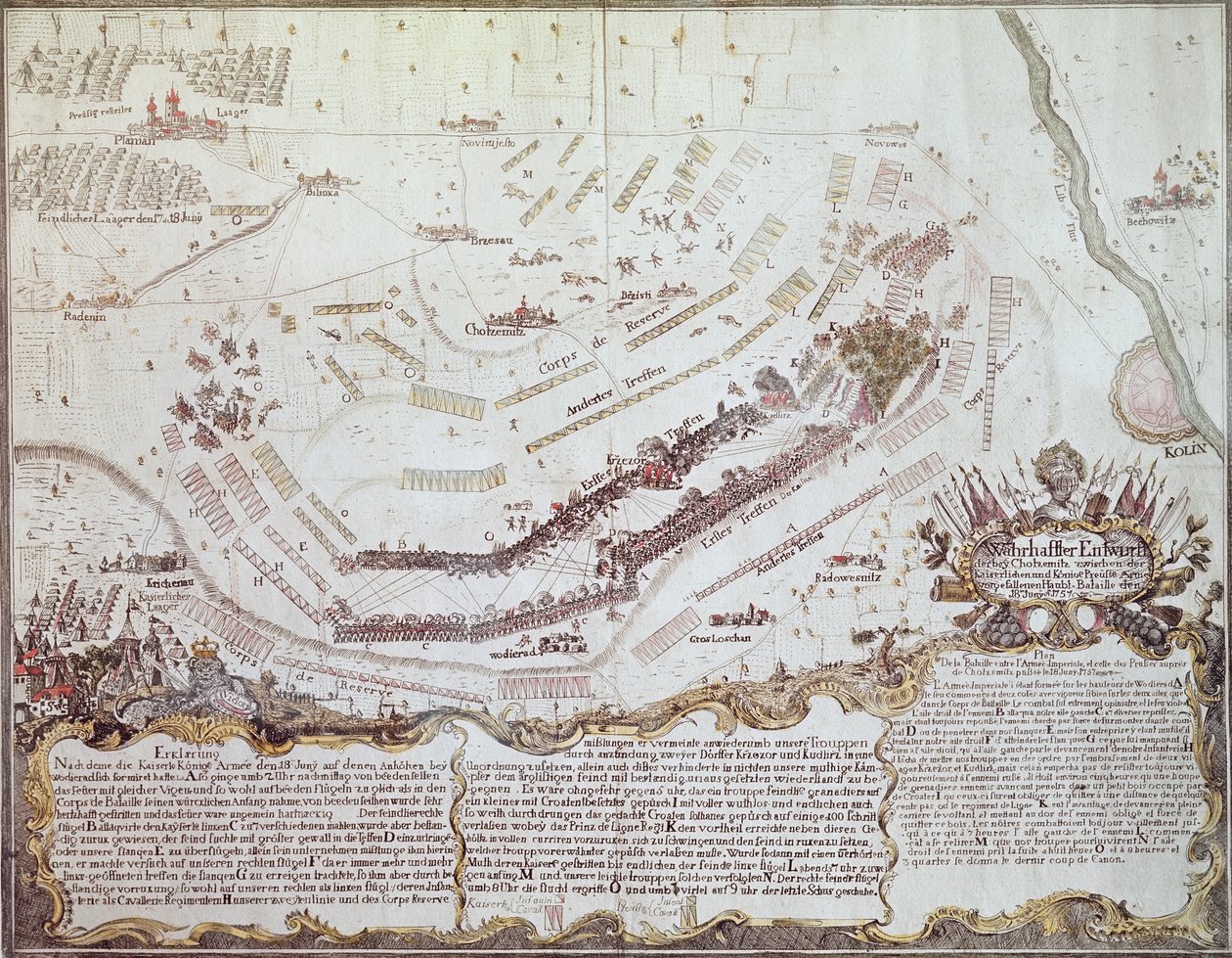 1757年8月18日、ボヘミアでのコリンの戦い 作： オーストリア学派