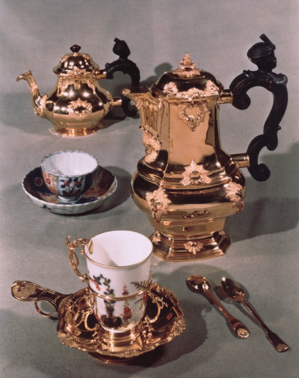 ◇1924～マイセン 青い花 カマイユ クリーマー シュガーボウル 【公式