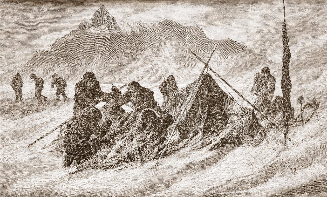 吹雪の間、涙は拡大します、1876 作： オーストリア学派