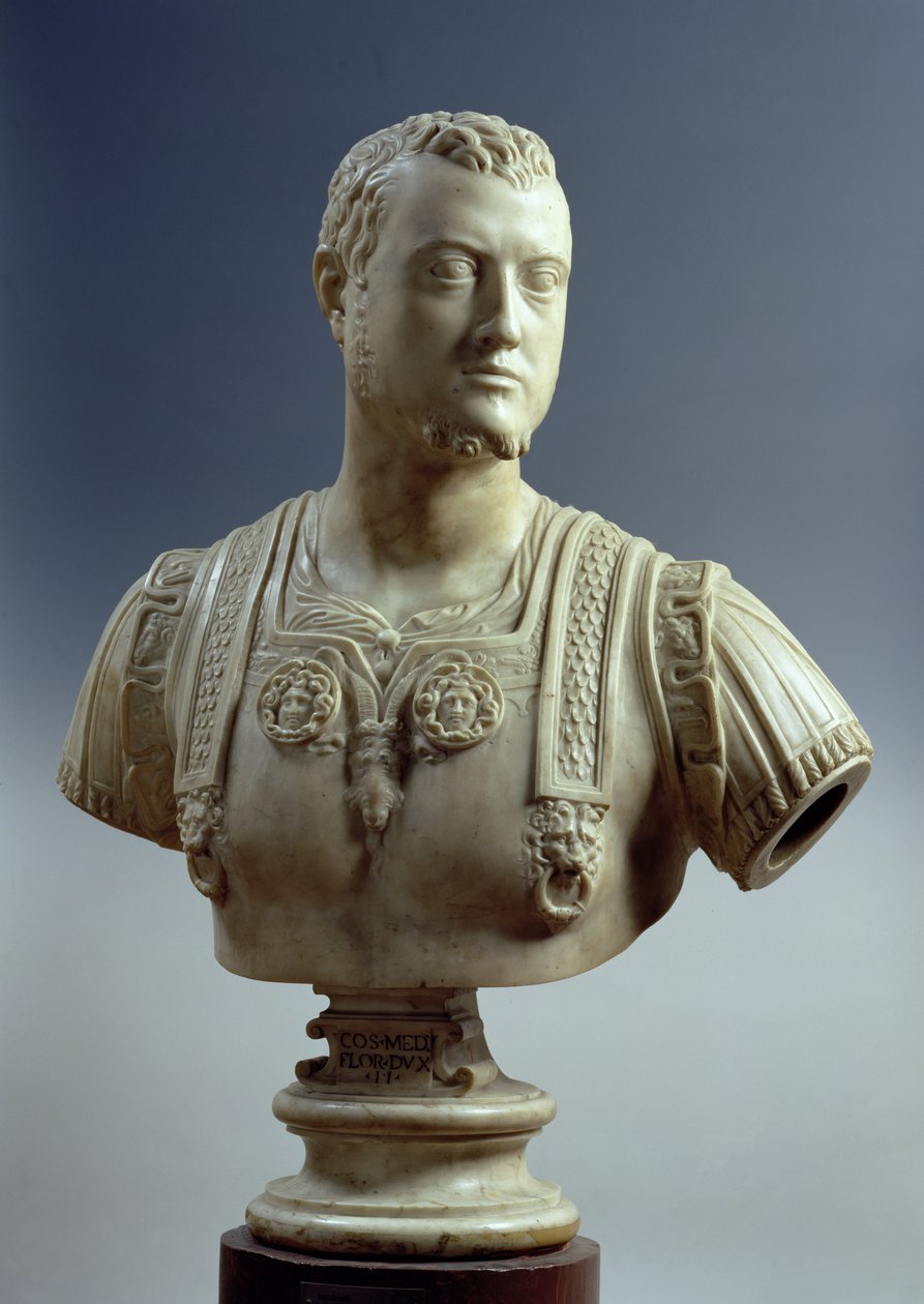 Cosimo I de &39;Medici（1519-74）1543（大理石） 作： バッチオ・バンディネッリ