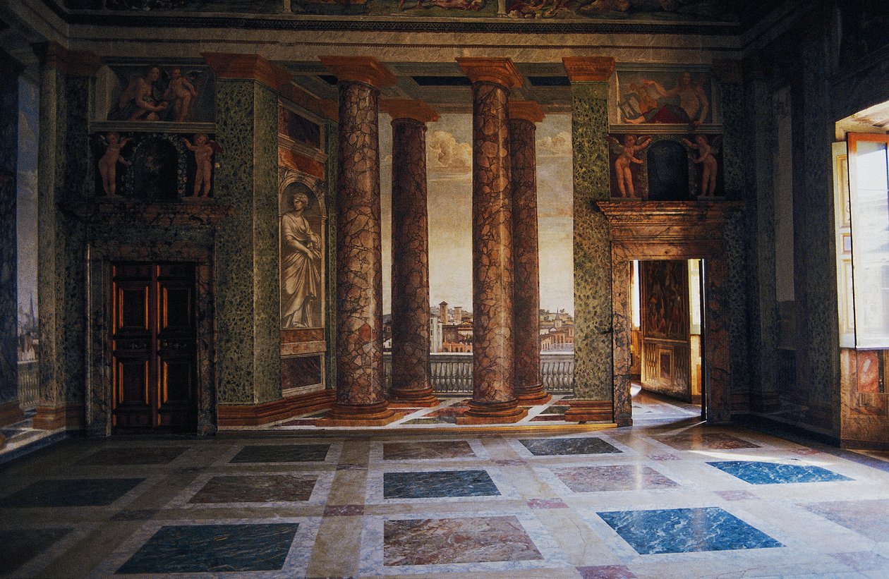 Afresco no Hall of Perspectives 作： バルダッサーレ・ペルッツィ