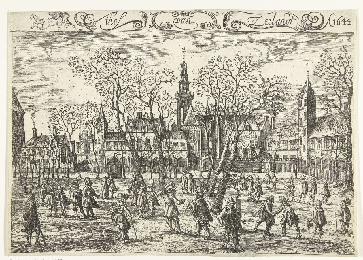 ミデルブルフのゼーラント裁判所、1644年 thof van Zeelandt Ao. 1644 (オブジェクトのタイトル) 作： バルタザール・フロリス。ヴァン・ベルケンローデ