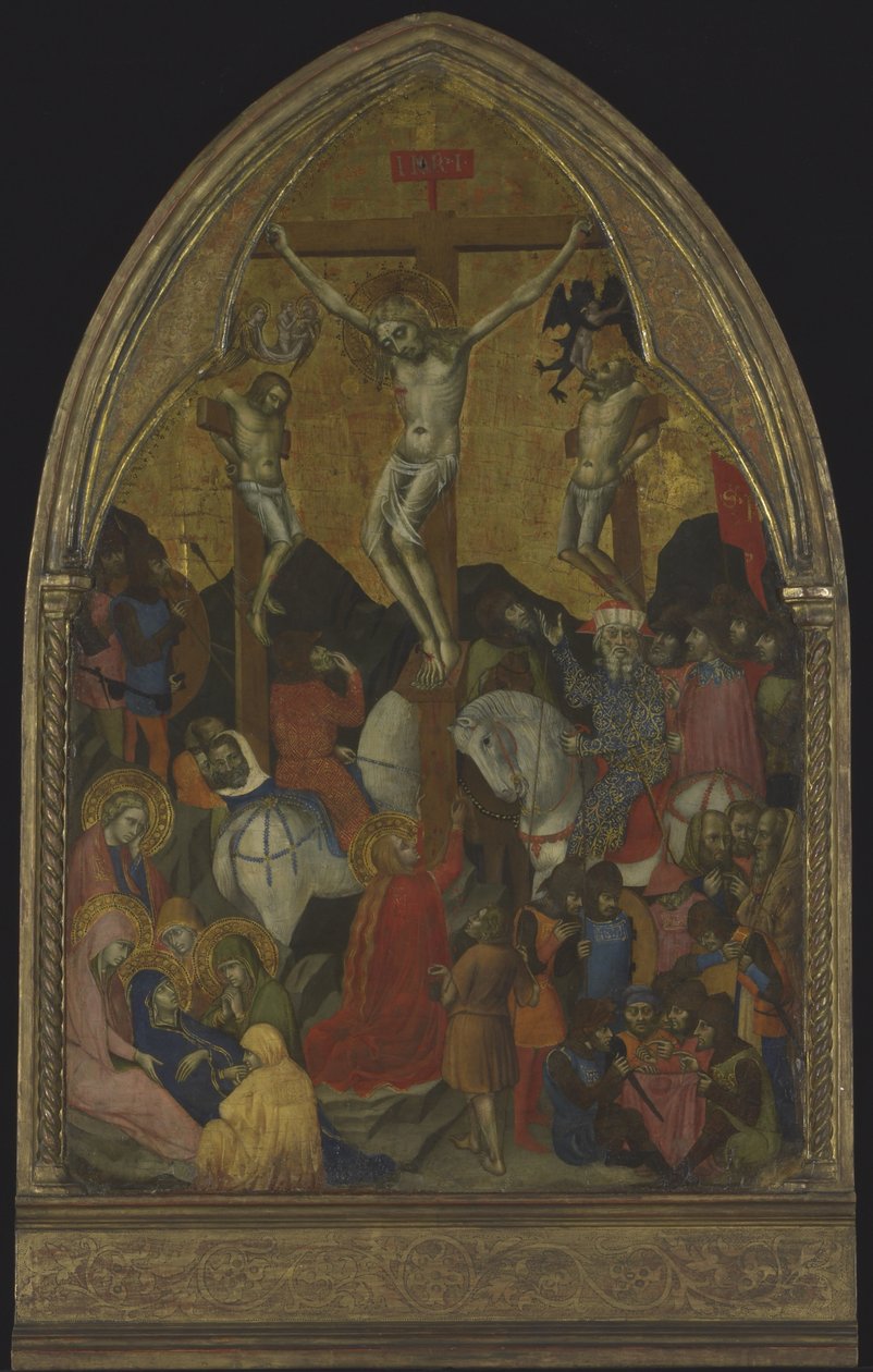 Crucificação, c.1375 (têmpera e ouro sobre madeira) 作： バルナバダモデナ
