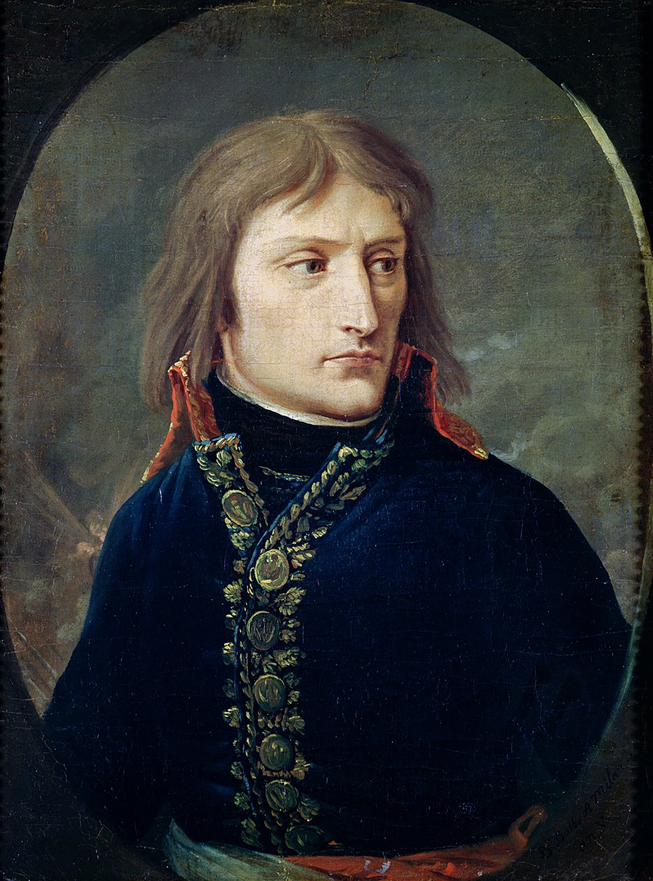ナポレオンボナパルト（1769-1821）、イタリア軍の総督、1796-97年 作： ルイ・アルバート・バクレル・ダルベ男爵