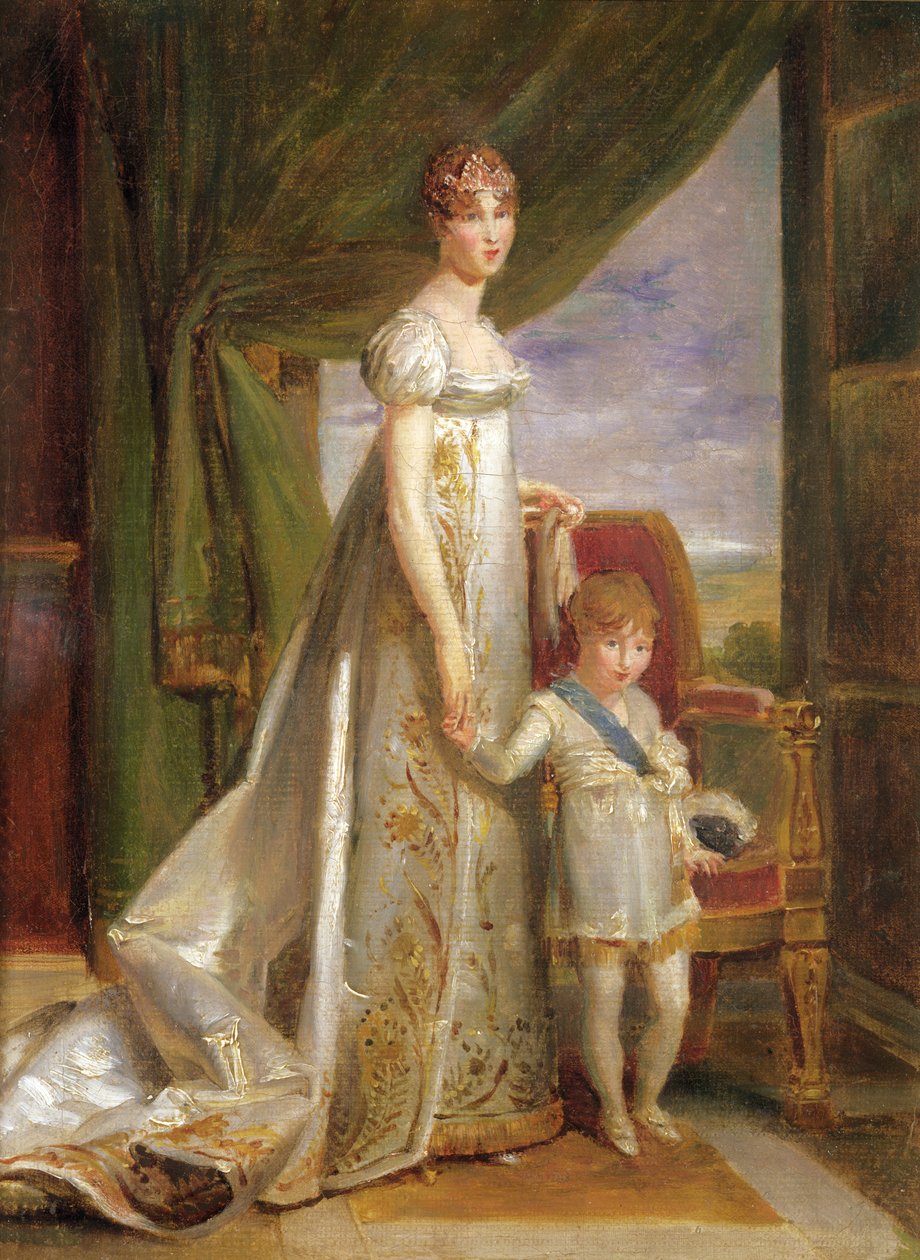 Hortense-Eugéniede Beauharnais（1783-1837）、オランダの女王とその息子CharlesNapoléonBonaparte（1803-1807）、1806 作： バロン・フランソワ・パスカルサイモン・ジェラール
