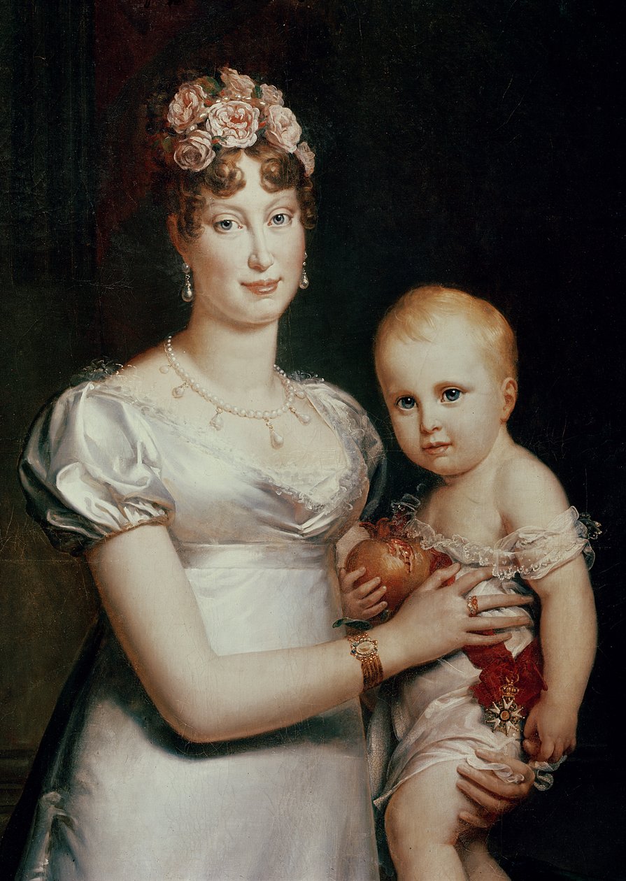 ハブブールロレーヌとローマ王（1811-32）のマリールイーズ（1791-1847）（18930の詳細） 作： バロン・フランソワ・パスカルサイモン・ジェラール