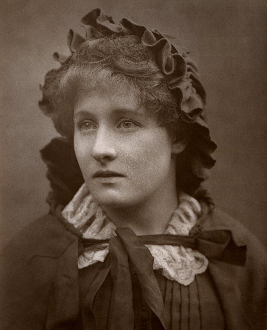 ハーバーライツのイギリス人女優メアリーローク、1886年 作： バロー