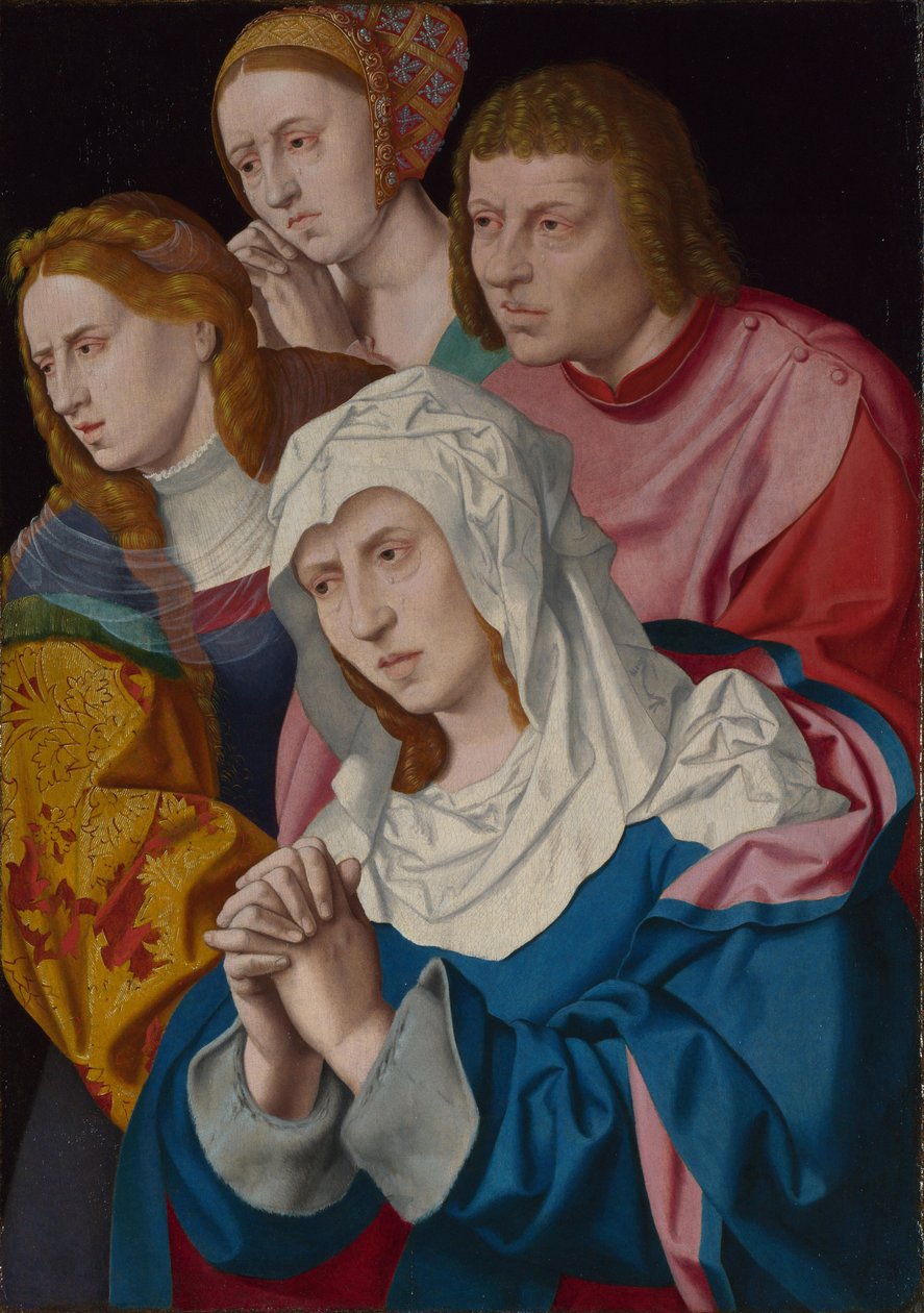 聖母マリア、聖ヨハネ、聖マリアマグダレンと聖女、1535年頃 作： バルトロメウス・ブルーイン