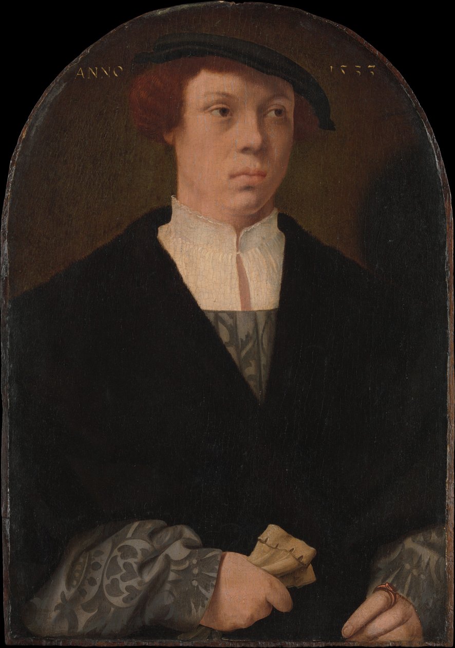 男の肖像、1533年。 作： バルテル・ブライン・ザ・エルダー
