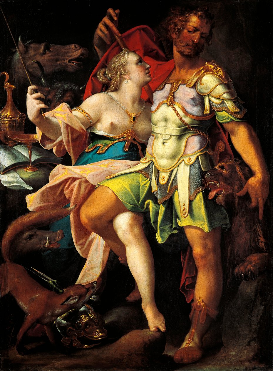 Ulisses e Circe, de Bartholomaeus Spranger (1546-1611) 作： バルトロメウス・スプランガー