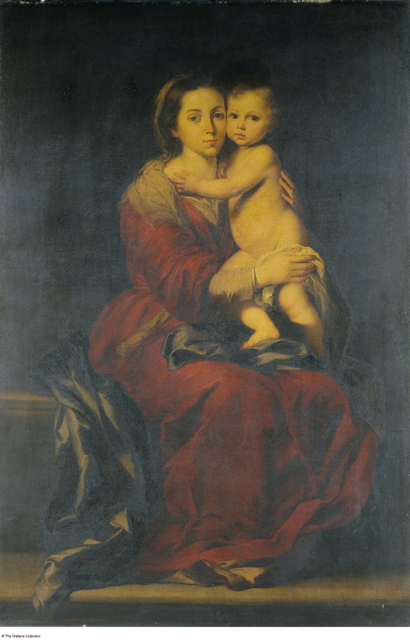 バルトロメ＝エステバン・ムリーリョ《聖母子》に倣って 1660年頃-1699年頃 作： バルトロメエステバンムリーリョ