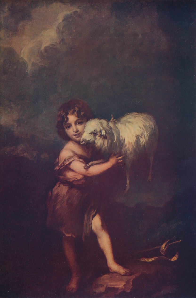 セントジョンと子羊、1660-5、c1900 作： バルトロメエステバンムリーリョ