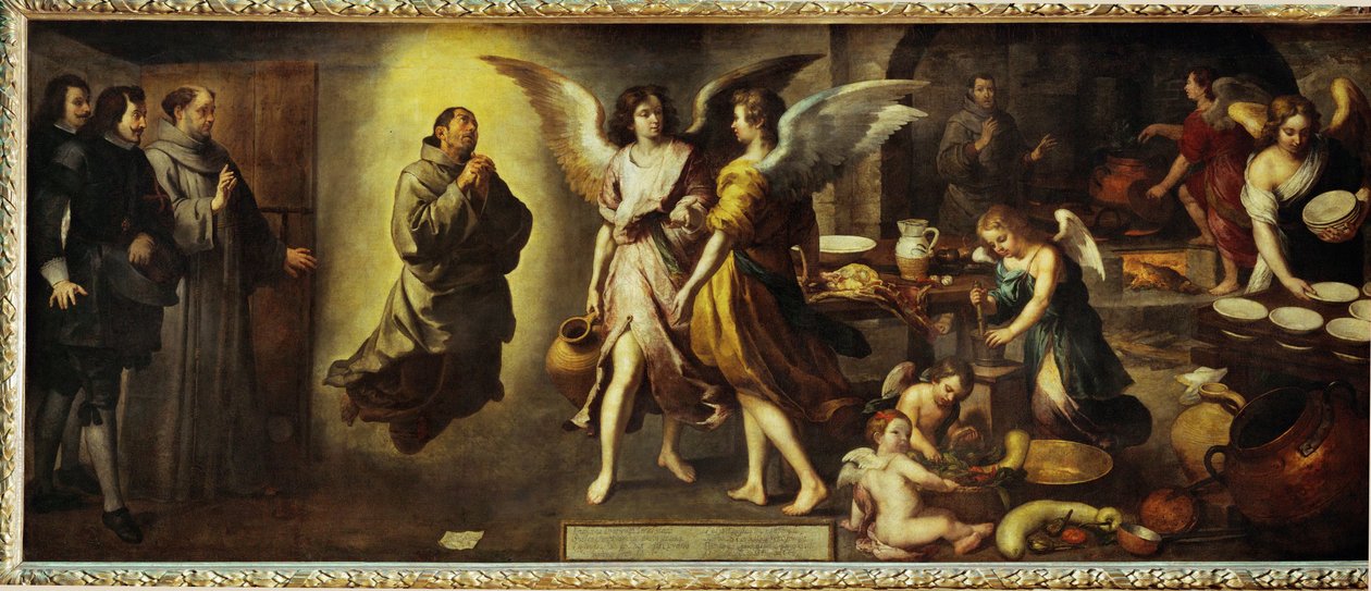 La cuisine des Anges - 天使のキッチン。その1つ ... 作： バルトロメ・エステバン (学校) ムリーリョ