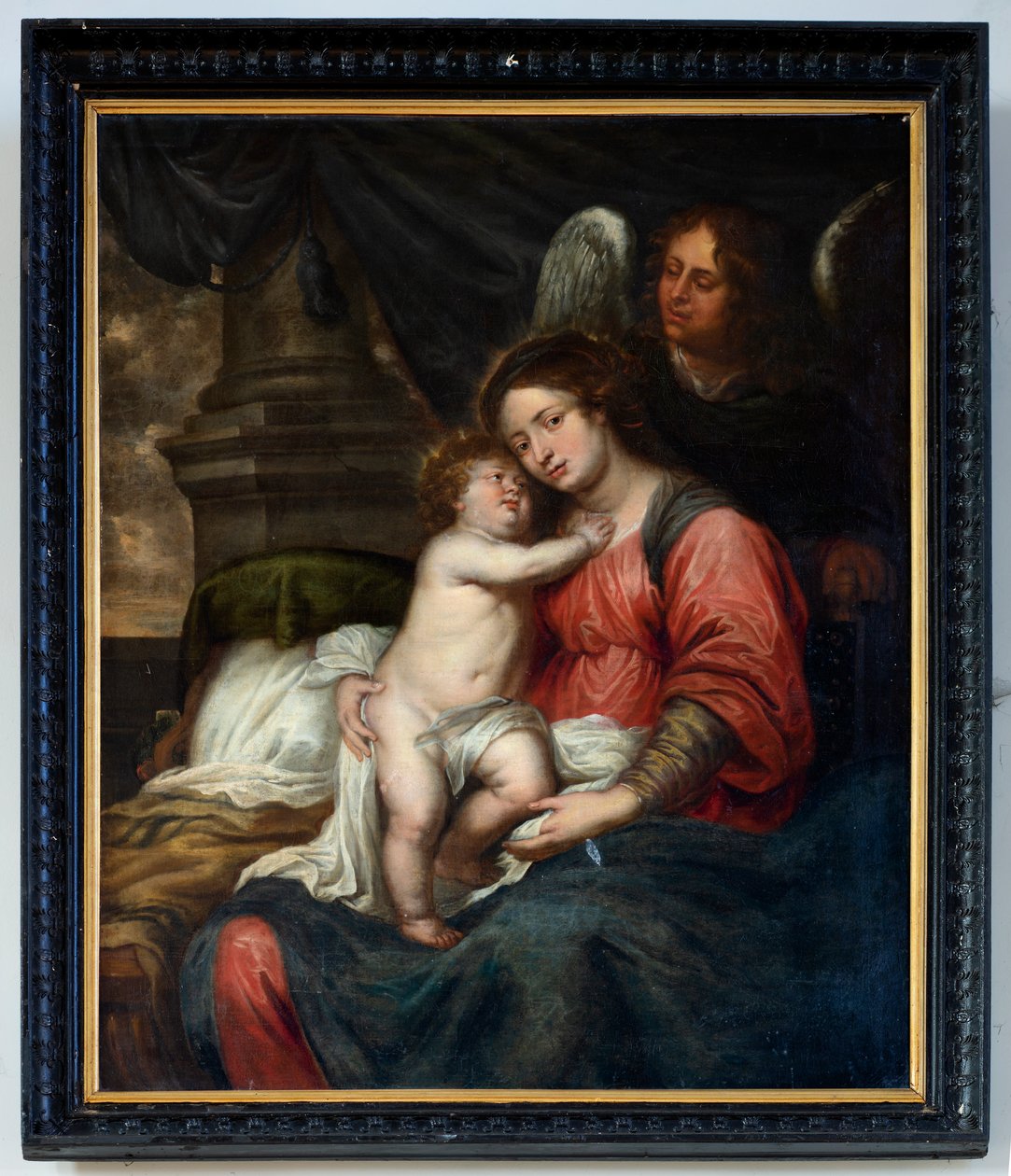 教区教会 (Parochiekerk Sint-Andreas, Beerlegem)。 ペインティング。 子を持つ聖母。 バルトロメ・ムリーリョ(?)。 作： バルトロメエステバンムリーリョ
