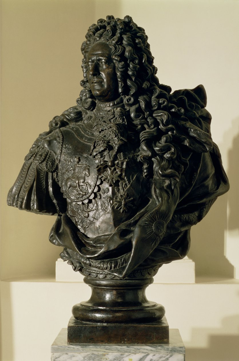 アレクサンドル・ダニロビッチ・メンシコフ（1673-1729）1716-7（ブロンズ）の胸像 作： バルトロメオカルロ、コンストラストレッリ