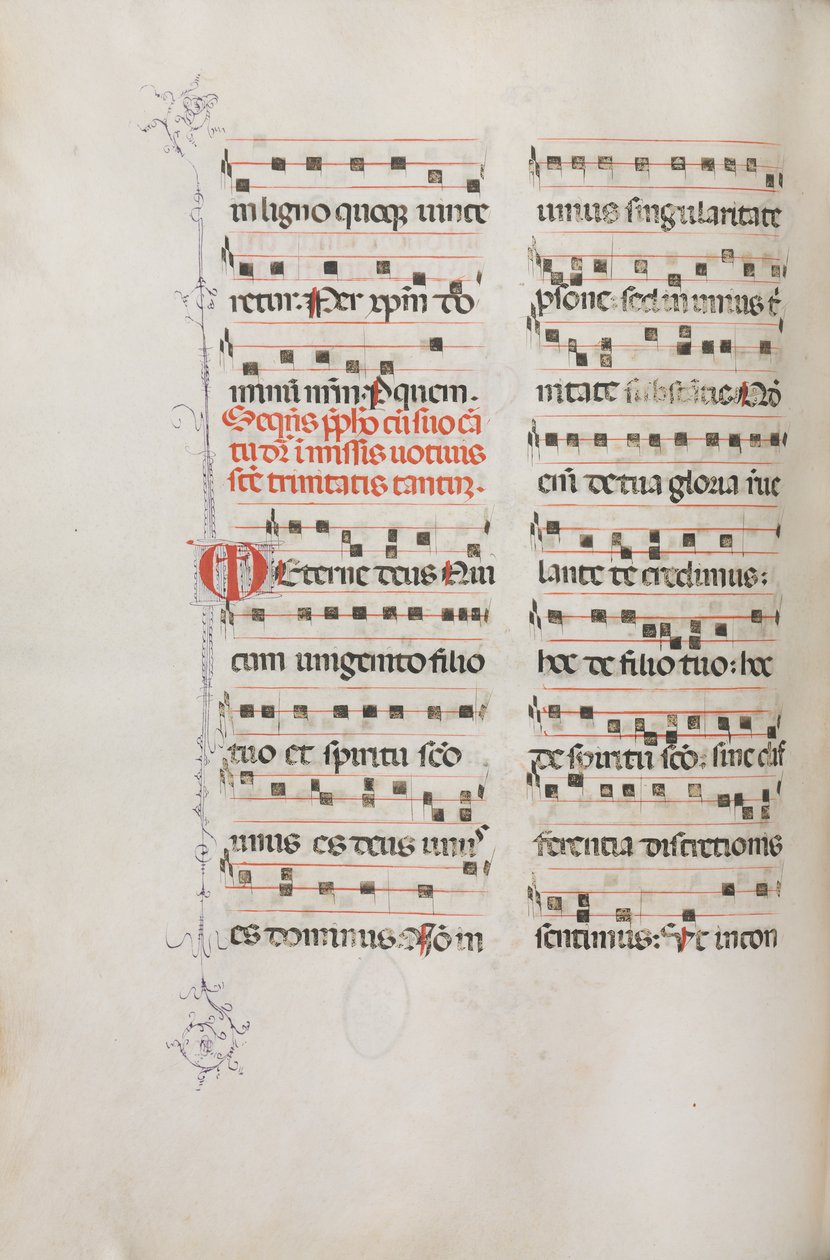 Missale：Fol。 182v：さまざまな普通の祈りのための音楽、1469年。 作： バルトロメオ・カポラリ