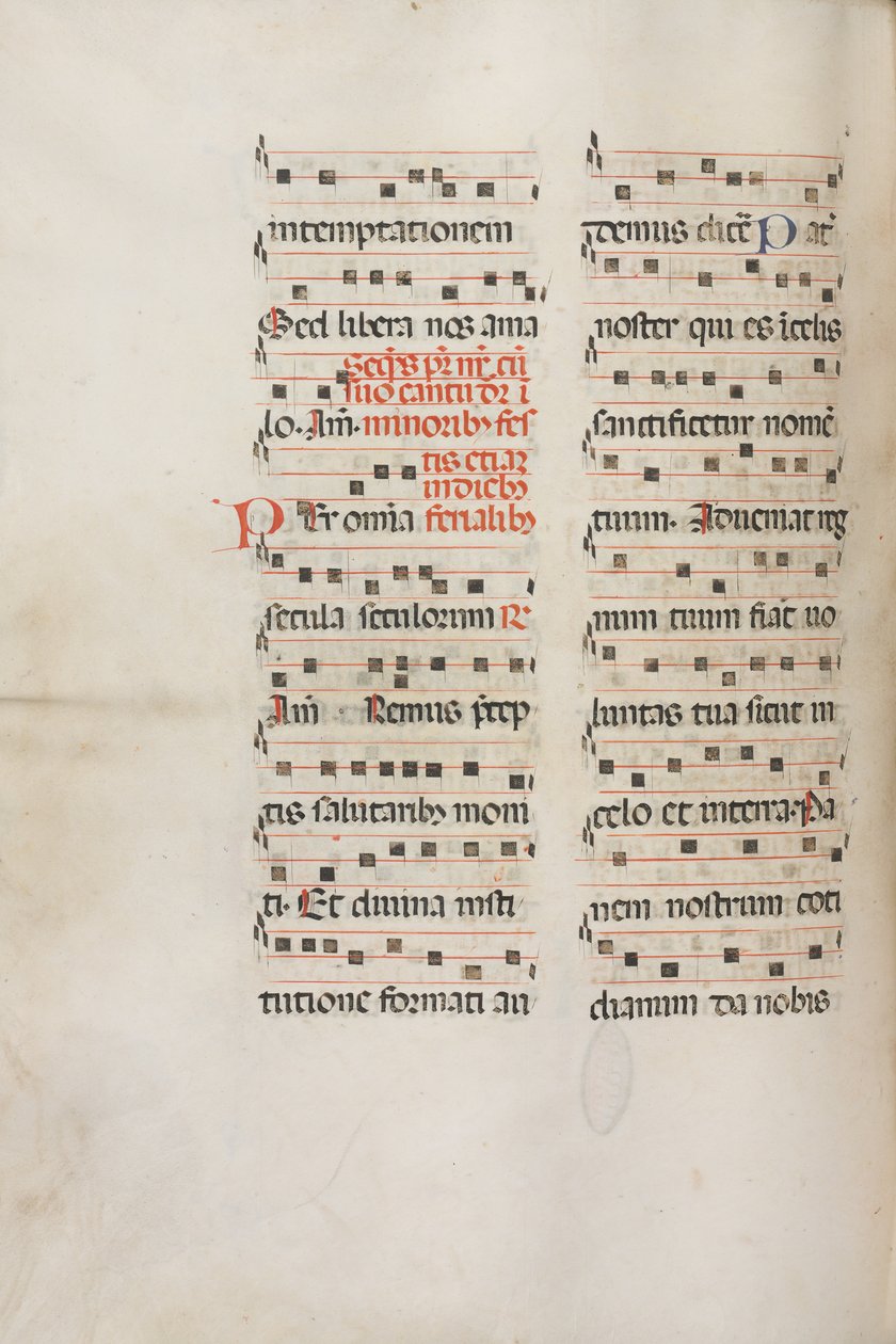 Missale：Fol。 189v：さまざまな祈りのための音楽、1469年。 作： バルトロメオ・カポラリ