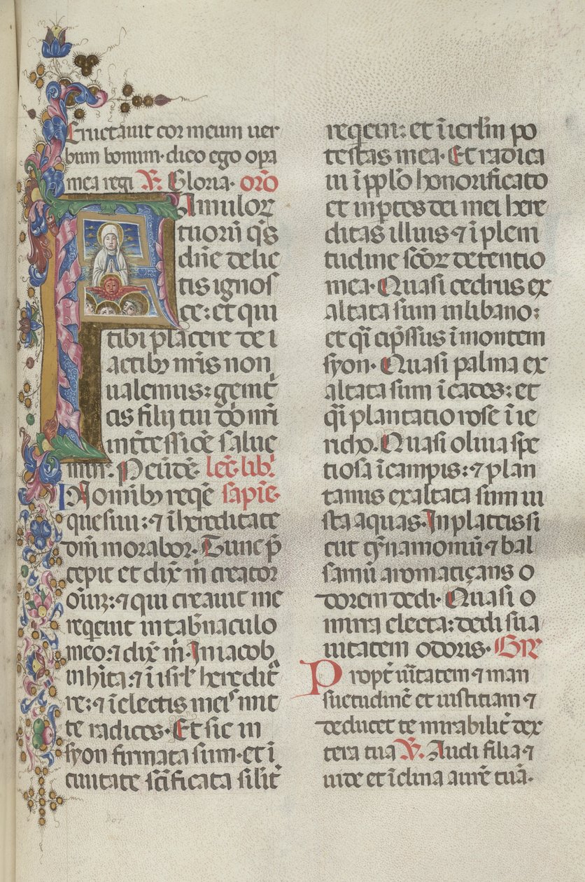 Missale：Fol。 306：聖母被昇天、1469年。 作： バルトロメオ・カポラリ