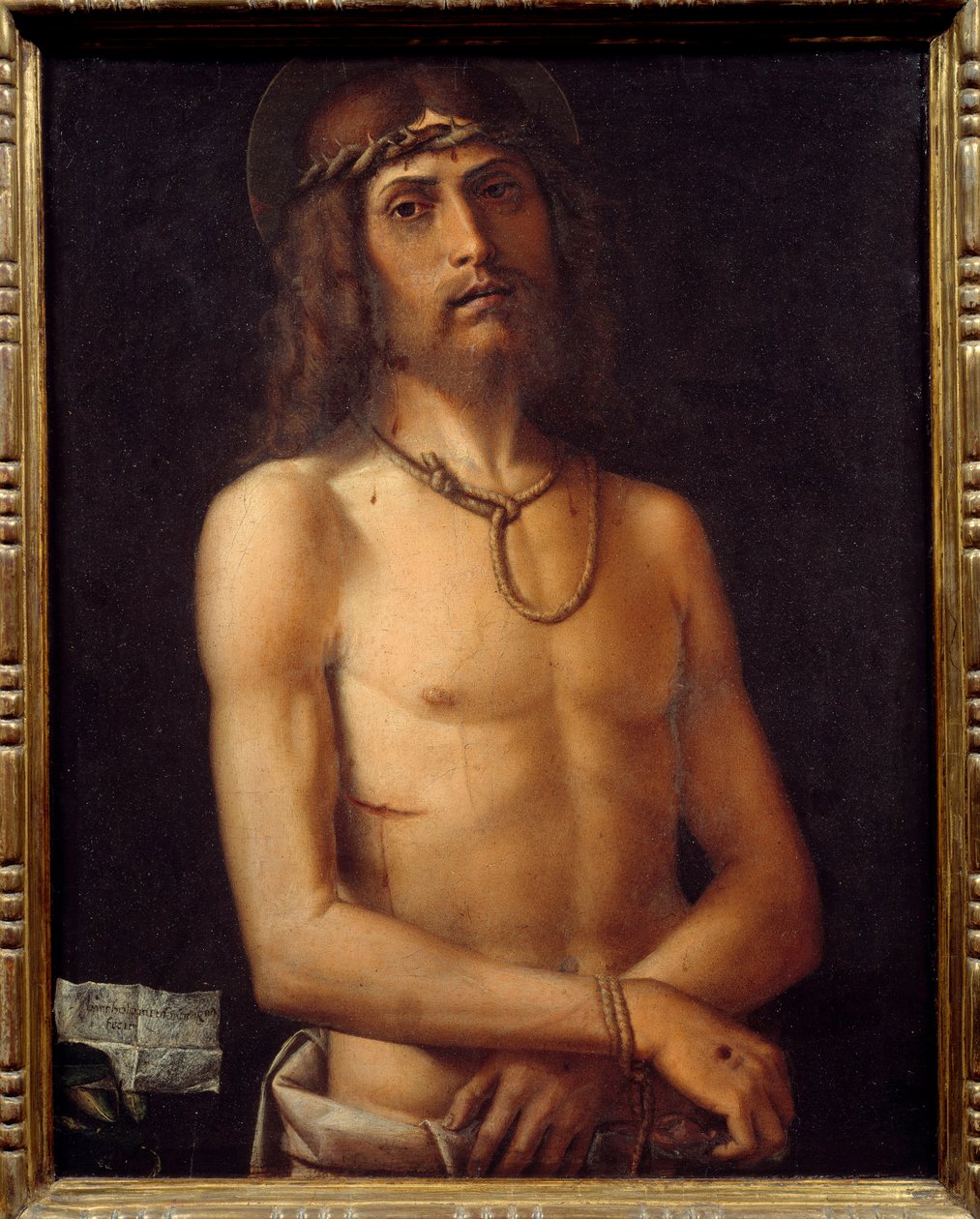 Ecce homo バルトロメオ・モンターニャ（1450-1523）の絵画 15世紀 日0.55×0.43m 作： バルトロメオ・モンターニャ