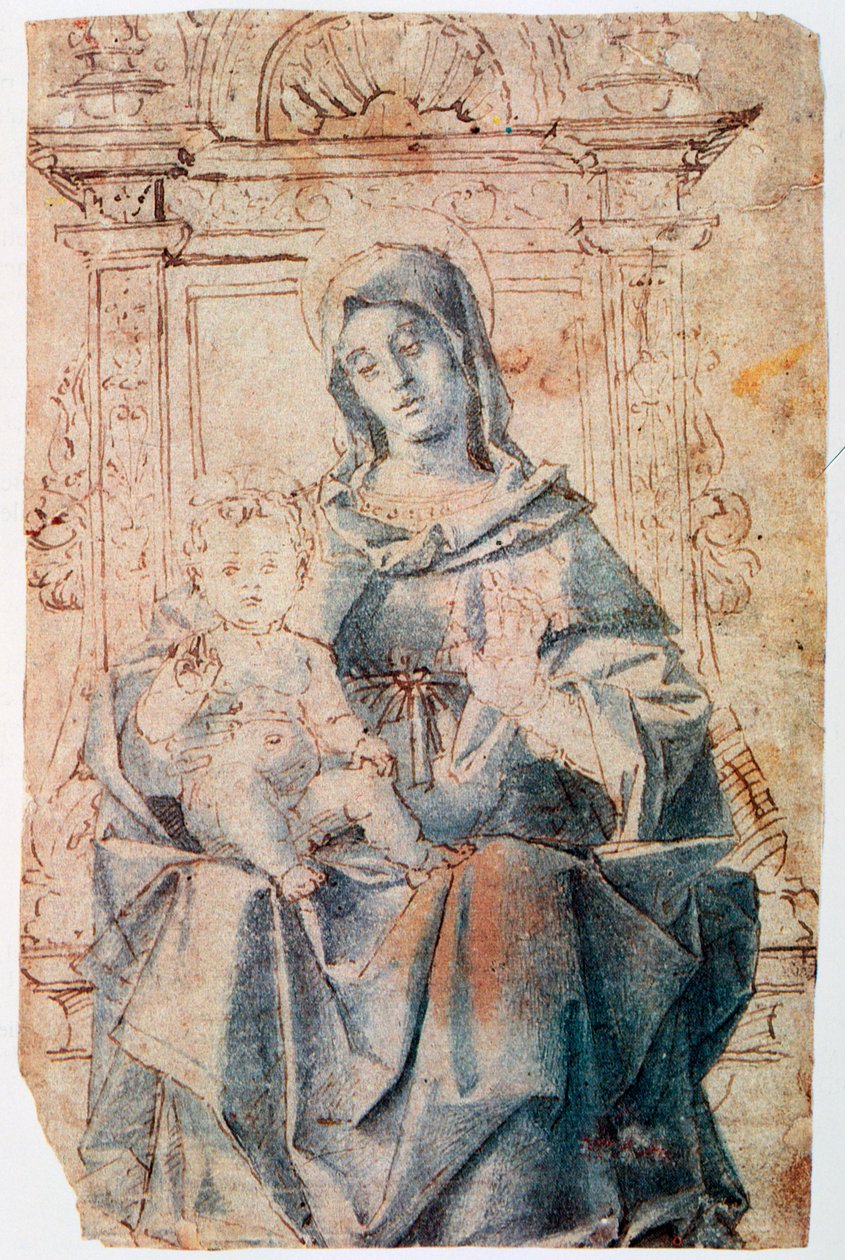聖母子、c1470-1523 作： バルトロメオ・モンターニャ