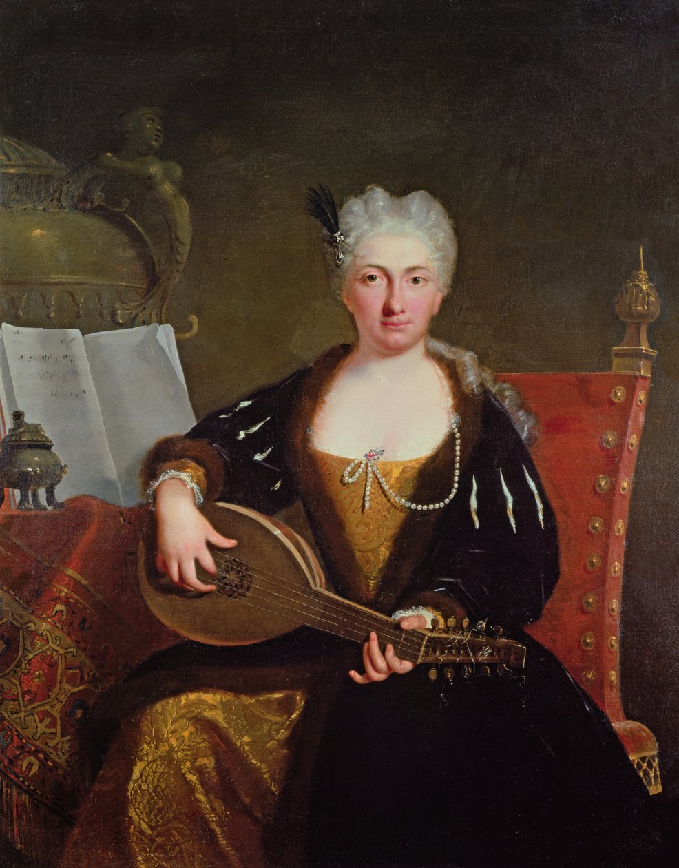 ヘンデルの歌手、ファウスティナ・ボルドーニの肖像、1830年頃（キャンバスに油彩） 作： バルトロメオ・ナザリ