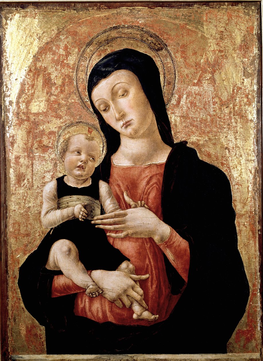 聖母子像 バルトロメオ・ヴィヴァリーニ作（1432年頃～1491年以降） 15世紀 ヴェネツィア美術館 コレール 作： バルトロメオ・ヴィヴァリーニ